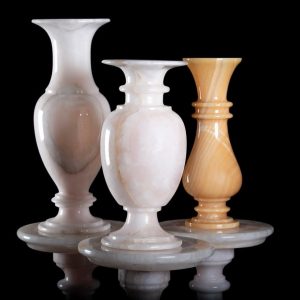 Hand-Carved Onyx Urns
